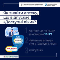 Як знайти аптеку що відпускає "Доступні ліки"